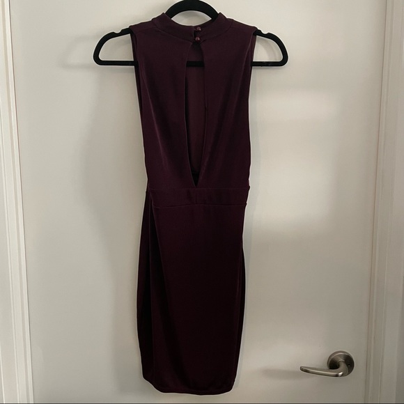 NWOT Missguided Burgundy Dress - Picture 4 of 7